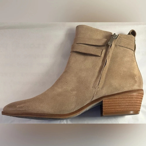 NEW Sam Edelman Leather Ankle Boots Polina Safari Tan Size 10 - Picture 5 of 8
